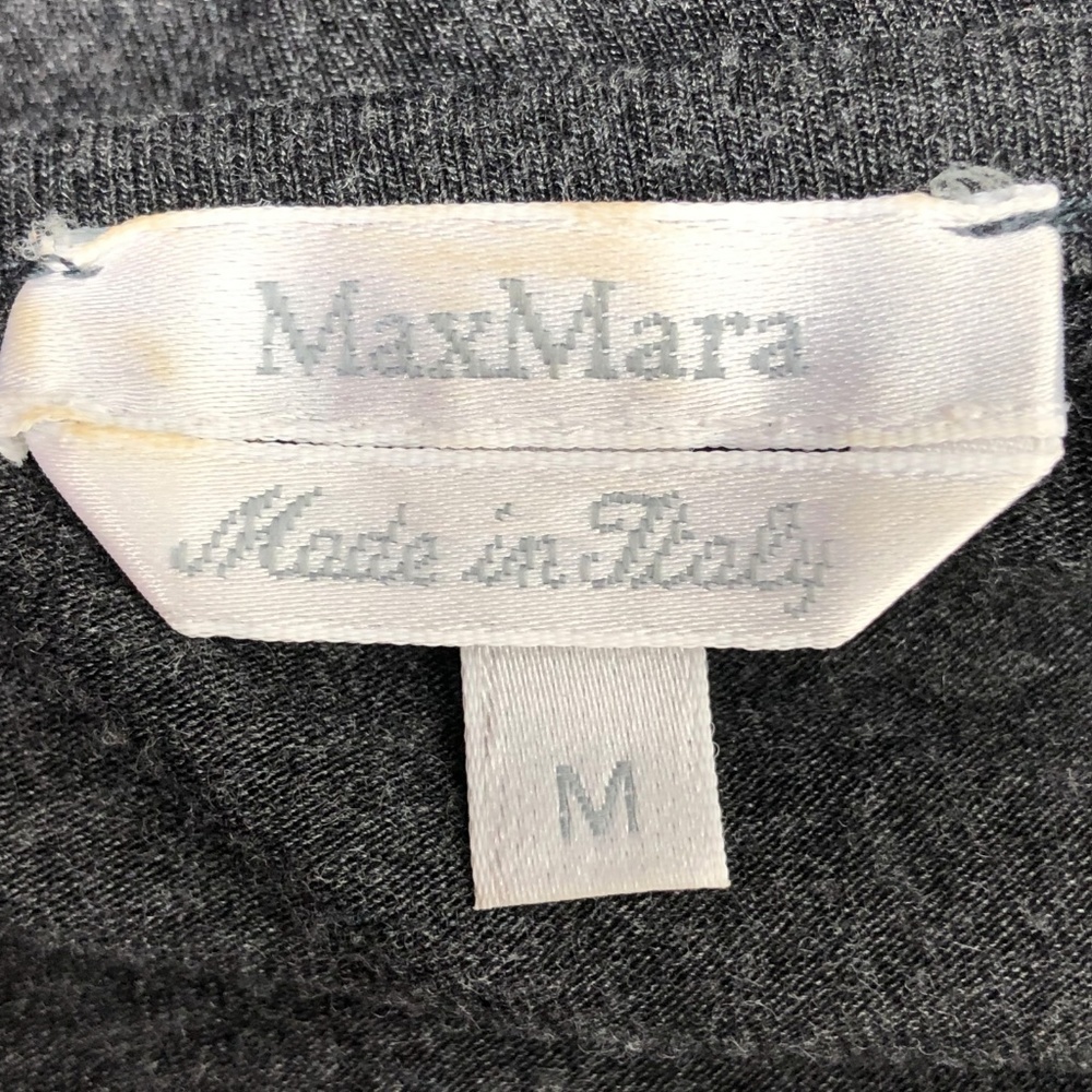 MaxMara Grey Fitted Short Sleeve Knits Shirt Top M - Picture 7 of 8